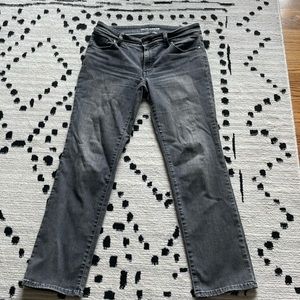 Grey straight leg jeans